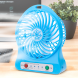 Настольный мини-вентилятор с аккумулятором Portable Fan Mini Голубой