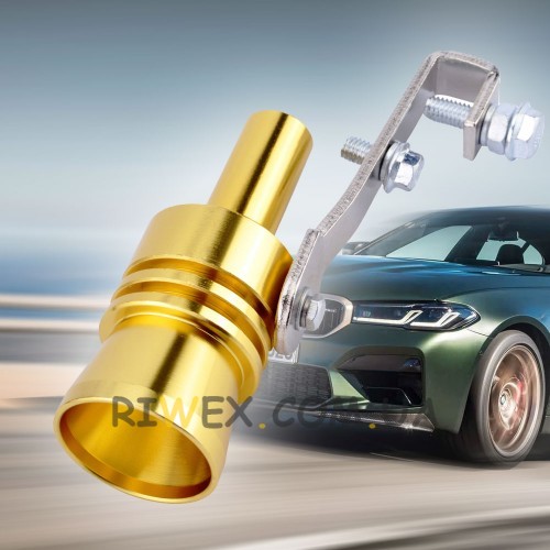 Автомобильный свисток Turbo Sound for car EL- 1290 (XL 2.4L) на глушитель, Золотой (237)
