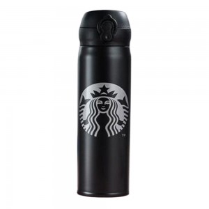 Термос Starbucks для холодных и горячих напитков 500 мл, Черный