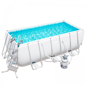 Каркасный бассейн с лестницей 8124 л BESTWAY 56457 Power Steel Каркасный бассейн с лестницей 8124 л BESTWAY 56457 Power Steel