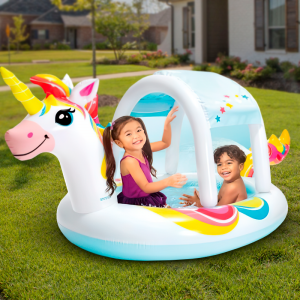 Детский надувной бассейн INTEX 58435 "Единорог" с фонтаном 130Л / 254*132*109 СМ Детский надувной бассейн INTEX 58435 "Единорог" с фонтаном 130Л / 254*132*109 СМ