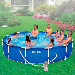 Каркасний круглий басейн з фільтром INTEX 28212 6503Л / 366*76 СМ