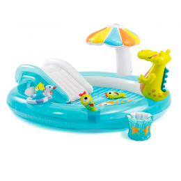Надувний водний ігровий центр для дітей Intex 57165 "Крокодил"