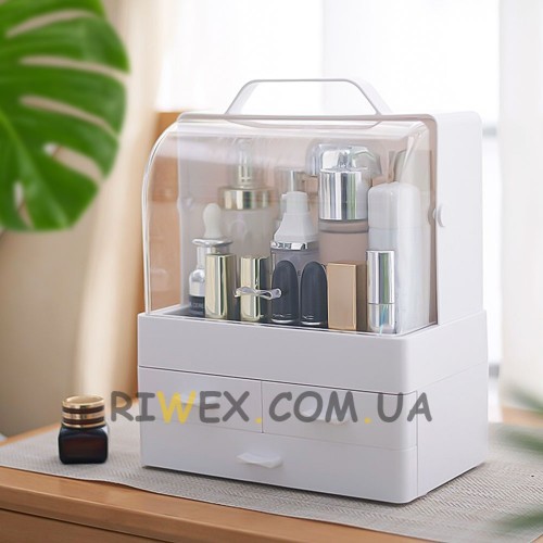 Органайзер настольный для косметики Cosmetic Storgae Box GW-880, Белый (205)