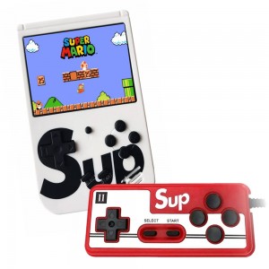 Портативная игровая приставка SUP (3 дюйма, 400 игр) с геймпадом‌, Белый