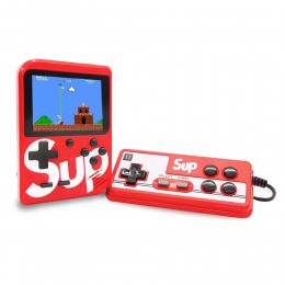 Портативная игровая приставка SUP (3 дюйма, 400 игр) с геймпадом‌, Красный