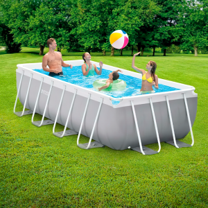 Каркасний басейн зі сходами, об'єм 6836 л INTEX 26788 Каркасний басейн зі сходами, об'єм 6836 л INTEX 26788