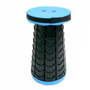 Складной стул Telescopic stool, 25х45 см, до 180 кг, Голубой (509)