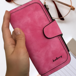 Жіночий замшевий гаманець Baellery Forever рожевий Y-175
