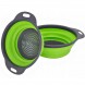 Дуршлаг складной силиконовый Collapsible Filter Baskets 2 шт. 20 см, Зеленый