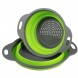 Дуршлаг складной силиконовый Collapsible Filter Baskets 2 шт. 20 см, Зеленый