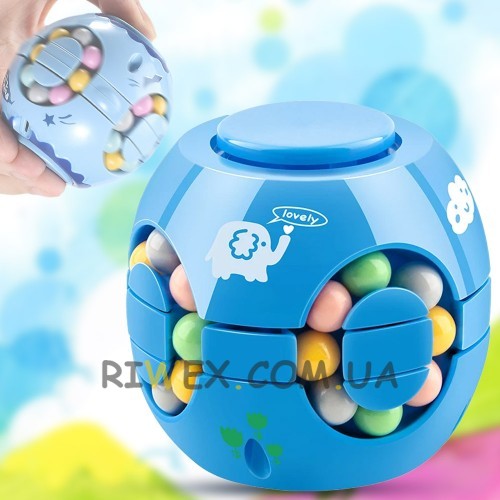 Головоломка антистресс Puzzle Ball Magic Spinner Cube 633-117M, Синий (245)