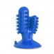 Іграшка для собак Кактус Bronzedog PetFun Dental на присосці для гігієни зубів та активної гри, Синій (205)