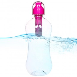 Пляшка для води BOTTLE з фільтром, об'ємом 550 мл, Рожевий (205)