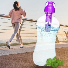 Бутылка для воды BOTTLE с фильтром, объемом 550 мл, Фиолетовый (205)