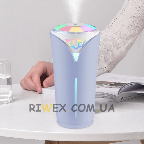 Зволожувач повітря Elite - Colorful Humidifier EL-544-10 з підсвічуванням 280 мл, Блакитний