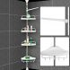 Кутова телескопічна полиця для ванної чотириярусна Multi Corner Shelf (MA-56)