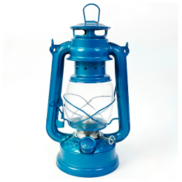 Гасова похідна лампа "Кажан" 27 см, блакитний