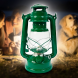 Керосиновая походная лампа "Летучая мышь" 24 см, зеленый
