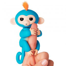 Интерактивная игрушка для детей ручная обезьянка Fingerlings синий