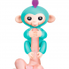 Интерактивная игрушка для детей ручная обезьянка Fingerlings бирюзовый