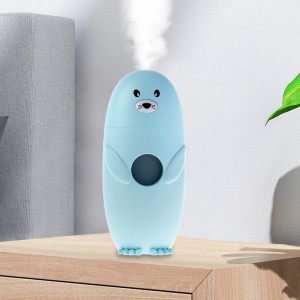 Зволожувач повітря  Seals-Shape Humidifier Морський Котик з LED підсвічуванням 300 мл, Блакитний (237)