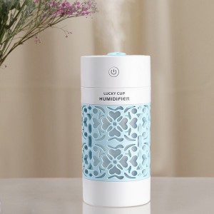 Зволожувач повітря 3 у 1 Lucky Cup USB Aroma Diffuser Ultrasonic-Roya з підсвічуванням 250мл, Блакитний (237)