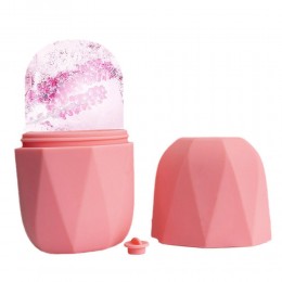 Футляр для льоду для догляду за шкірою обличчя Ice roller, Рожевий