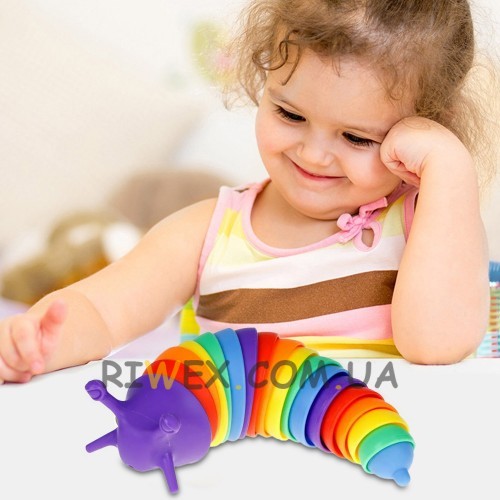 Гнучка іграшка-антистрес Гусениця для дітей та дорослих