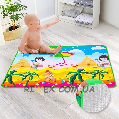 Дитячий односторонній килимок Limpopo Відпочинок на пляжі, розмір - 90х150 см (219)