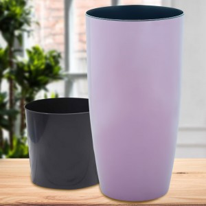 Круглый высокий вазон Алеана Альфа Украина 27х51 см, Фиолетовый (DRK) Круглый высокий вазон Алеана Альфа Украина 27х51 см, Фиолетовый (DRK)
