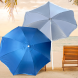 Пляжна парасолька з нахилом та напиленням від сонця Mario Umbrella 1,6 м, Синій