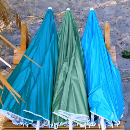 Пляжный зонт с наклоном и напылением от солнца Mario Umbrella 1,6 м, Синий
