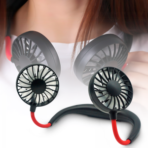 Спортивний вентилятор на шию Sport Fan Usb Чорний (205)
