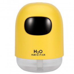 Ультразвуковой увлажнитель воздуха H2O с подсветкой 200 мл USB, Желтый (237)