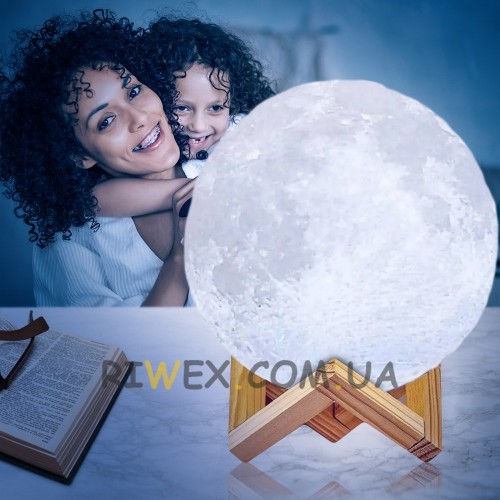 Настольный светильник-ночник 3D Moon Light с увлажнителем воздуха 13 см / HA-178