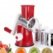 Ручная овощерезка мультислайсер SmartUS Kitchen Master Tabletop Drum Grater для овощей и фруктов, Красная