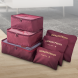 Набор дорожных сумок-органайзеров для вещей Laundry Pouch бордовый (205)
