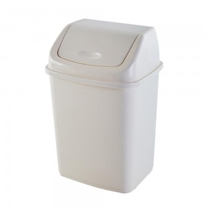 Відро для сміття Алеана з кришкою 18 л, Біла троянда (DRK)