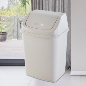 Відро для сміття Алеана з кришкою 18 л, Біла троянда (DRK)