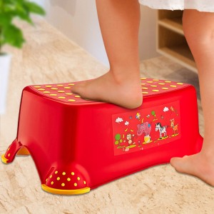 Ступенька детская Irak Plastik 40 x 27 x 15 см, Красный (DRK)