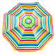 Пляжный зонт с наклоном 1,8 м Разноцветный в полосочку