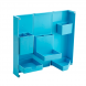 Органайзер настольный складной Folding Storage Box для канцелярских принадлежностей Голубой (205)