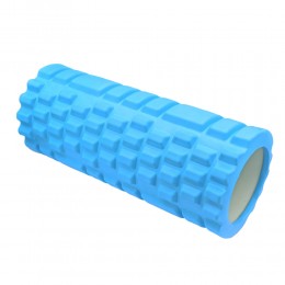Массажный ролик для йоги, голубой MS 1836-B размер 30х10 см EVA (IGR24) (В)