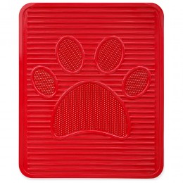 Силиконовый коврик под туалет для кошек, Красный (2339)