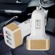 Адаптер у прикурювач на 2 USB Car-005, 2400mAh/1000mAh, Білий