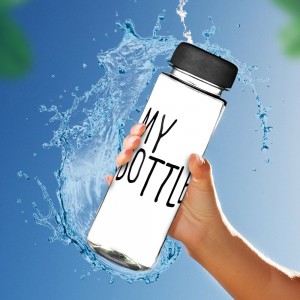 Оригінальна пляшка для води My Bottle 500 мл + чохол, Чорний