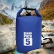 Сумка-мешок Ocean Pack, гермомешок со шлейкой на плечо водонепроницаемый 5 л, Синий