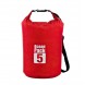 Сумка-мешок Ocean Pack, гермомешок со шлейкой на плечо водонепроницаемый 5 л, Красный