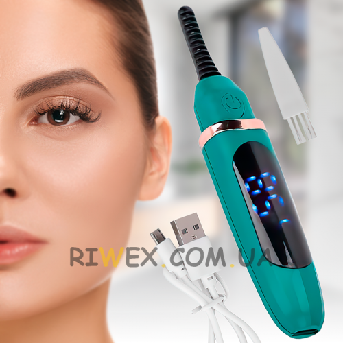 Щипці для завивки вій з підігрівом USB EYELASH CURLER XL-271 Зелений (205)